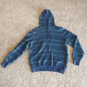 Men's Izod Fair Isle Hooded Sweater Size Large Winter Casual Normcore